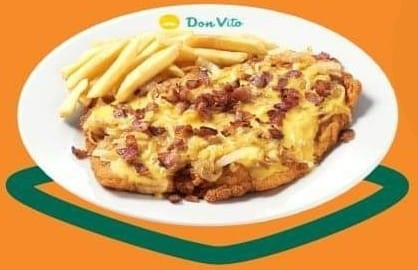MILANESA CON CHEDDAR Y BACON
